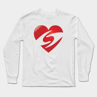 Love and Care Red Heart and Caring Hand Gestures Long Sleeve T-Shirt